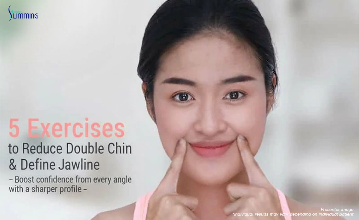 The 5 exercises to reduce excess fat on the chin